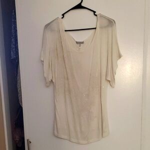 Bleeker & Mcdougal Brand Chic Cream Women's Blouse